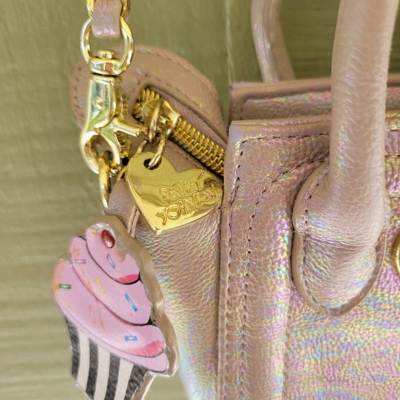 BETSEY JOHNSON Dreamworks Trolls Silver Gray Mini Bag Crossbody - Picture 7 of 9